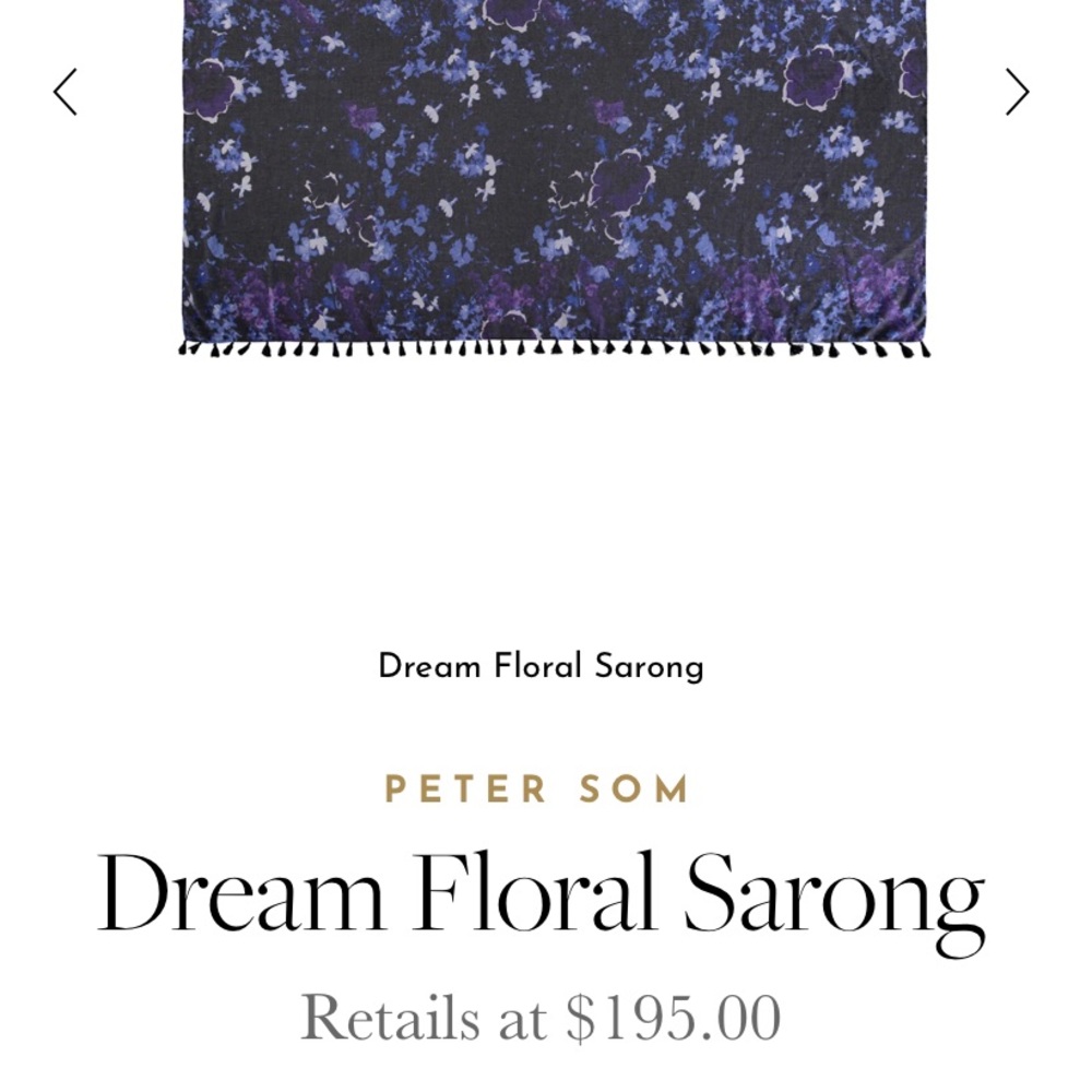 Peter Som Dream Floral Sarong ~ Rachel Zoe 📦 of Style - Picture 5 of 5